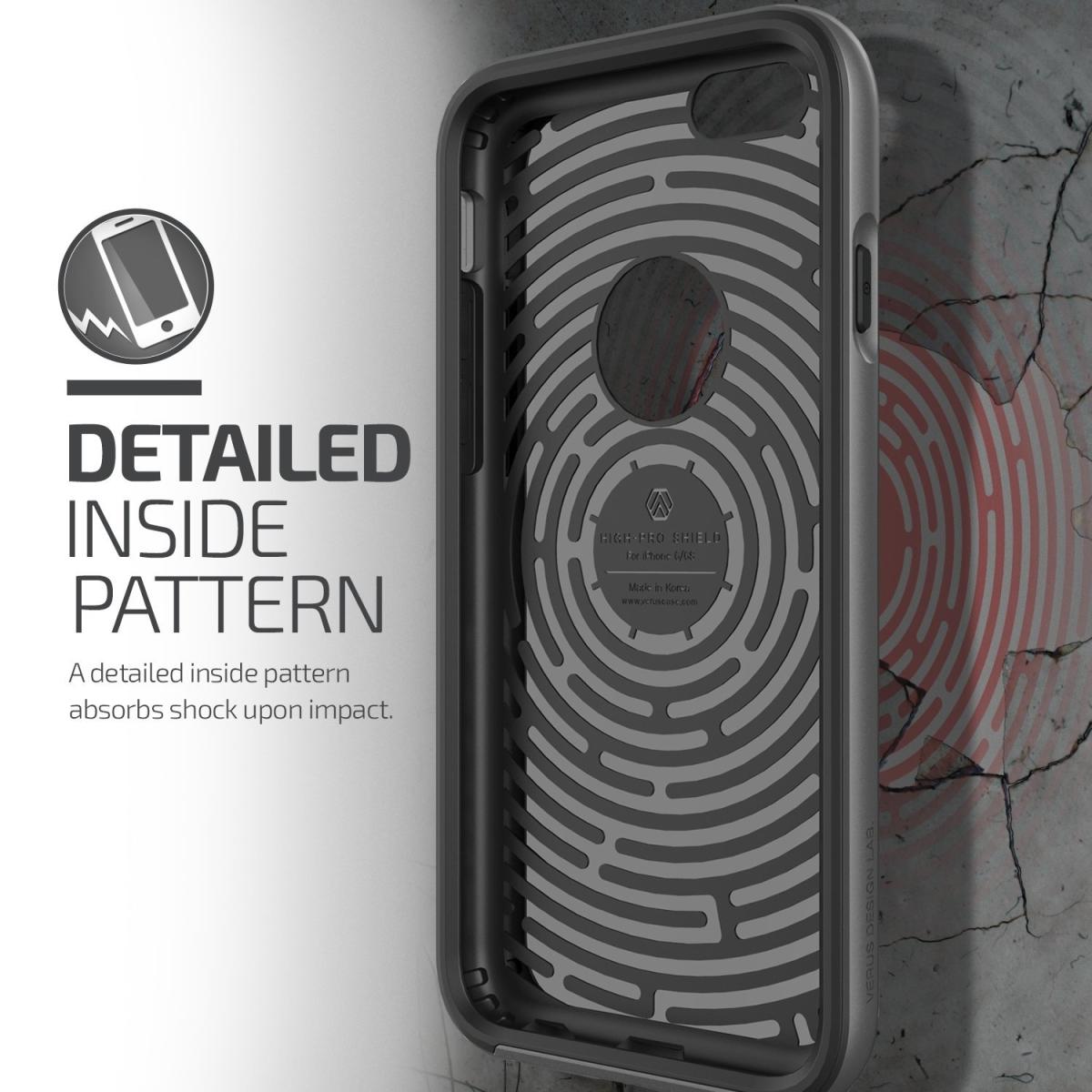 VERUS Verus High Pro Shield Skal till Apple iPhone 6(S) Plus - Steel Silver