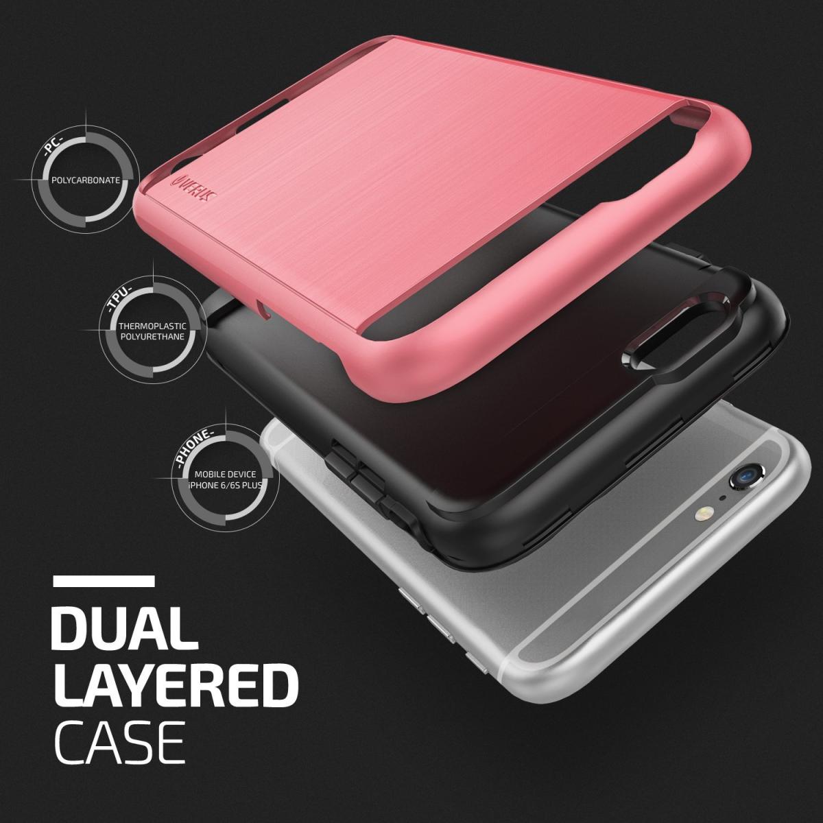 VERUS Verus Verge Skal till Apple iPhone 6(S) Plus - Rose Pink