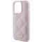 Guess Guess Mobilskal till iPhone 15 Pro Max Quilted Metal Logo - Rosa
