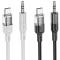 Hoco Hoco Aux Kabel 3.5mm Mini Jack Till USB-C 1.2m - Svart