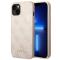 Guess Guess iPhone 14 Plus Mobilskal Metall Gold Logo - Rosa