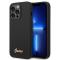 UTGATT1 GUESS iPhone 14 Pro Skal Silicone Vintage Gold Logo - Svart