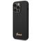 UTGATT1 GUESS iPhone 14 Pro Skal Silicone Vintage Gold Logo - Svart