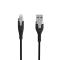 GEAR GEAR LaddPRO USB-A till Lightning kabel C89 1.5m Svart