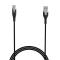 GEAR GEAR LaddPRO USB-C till USB-A kabel 2.0 1.5m Svart