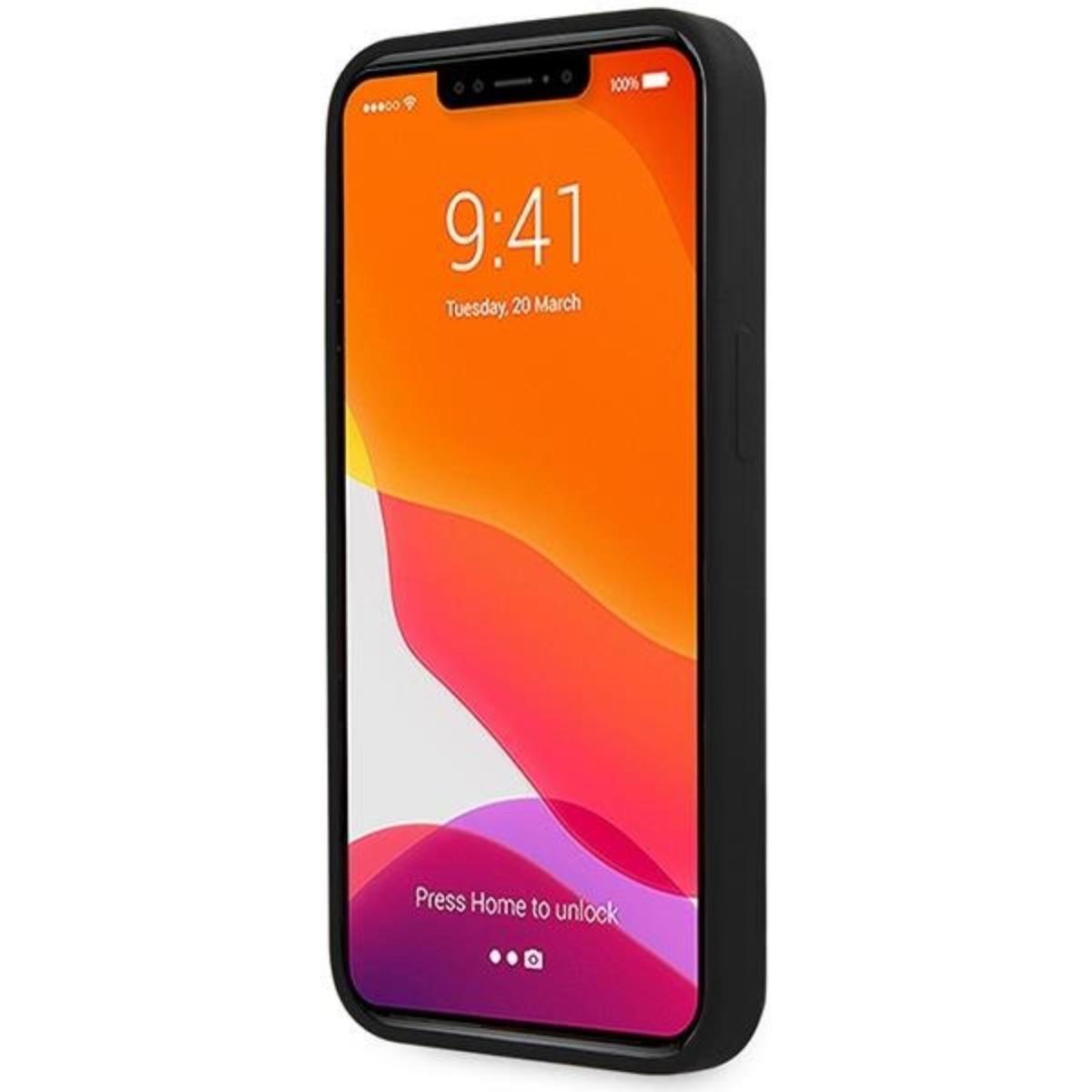 Guess Guess Mobilskal till iPhone 13 Pro Max Script Gold Logo - Svart