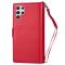 OEM 2-i-1 Plånboksfodral med 9 Kortplatser Galaxy S22 Plus 5G - Röd