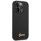 UTGATT1 GUESS iPhone 14 Pro Skal Silicone Vintage Gold Logo - Svart