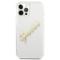 Guess Guess Vintage Script Gold Skal iPhone 12 Pro Max - Transparent