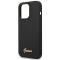 UTGATT1 GUESS iPhone 14 Pro Skal Silicone Vintage Gold Logo - Svart