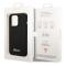 UTGATT1 GUESS iPhone 14 Pro Skal Silicone Vintage Gold Logo - Svart