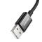 BASEUS Baseus Superior SUPERVOOC USB-C till USB-A kabel 65W 1m - Svart