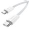 BASEUS Baseus USB-C till USB-C kabel Superior 30W 480Mb/s kabel 2m - Vit