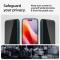 Spigen [2-Pack] Spigen iPhone 15/16 Härdat Glas Skärmskydd Privacy