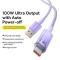 BASEUS Baseus USB-C till USB-A kabel 2m 100W - Lila