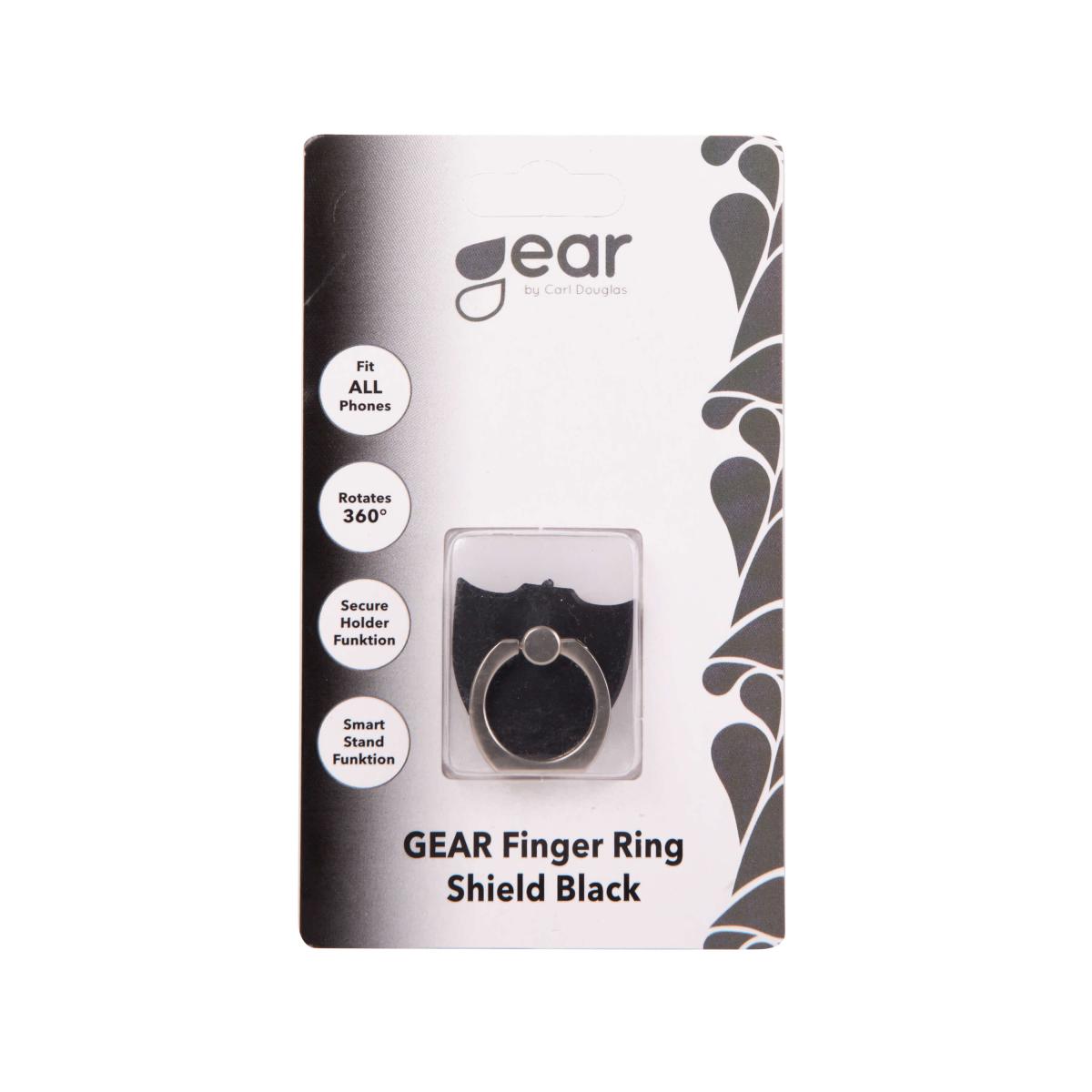 GEAR Gear Mobilring matt sköld med ställfunktion - Svart