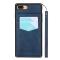 OEM Skal med Kortplatser till iPhone 7/8 Plus - Blå