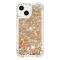 OEM iPhone 14 Plus Skal Liquid Floating Glitter - Guld
