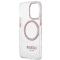 Guess Guess iPhone 13 Pro Skal Magsafe Metal Outline - Rosa