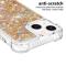 OEM iPhone 14 Plus Skal Liquid Floating Glitter - Guld