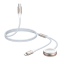 Joyroom Joyroom 2in1 Lightning Kabel Och Inductive Laddare 1.5m - Vit
