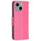 OEM iPhone 14 Plus Plånboksfodral Butterfly Imprinted - Magenta