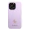Guess Guess Mobilskal till iPhone 13 Pro Max Saffiano Small Metall Logo - Lila