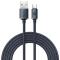 BASEUS Baseus Crystal USB-C till USB-A kabel 100W 2m - Svart