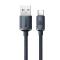 BASEUS Baseus Crystal USB-C till USB-A kabel 100W 2m - Svart