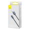 BASEUS Baseus Crystal USB-C till USB-A kabel 100W 2m - Svart