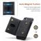 DG.MING iPhone 7/8/SE 2020 Skal DG.MING Magnetic Tri-fold Wallet Med Kickstand - Svart
