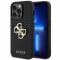 Guess Guess iPhone 15 Pro Mobilskal Perforated Glitter Logo - Svart