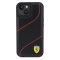 KARL LAGERFELD Ferrari Mobilskal till iPhone 15/14/13 Perforated Waves Metal Logo