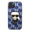 KARL LAGERFELD Karl Lagerfeld iPhone 13 Skal Monogram Ikonik Patch - Blå