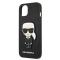KARL LAGERFELD Karl Lagerfeld Saffiano Ikonik Karl`s Patch Skal iPhone 13 mini - Svart