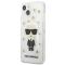 KARL LAGERFELD Karl Lagerfeld Flower Ikonik Karl Skal iPhone 13 mini - Transparent