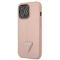 Guess Guess iPhone 13 Pro/13 Skal Saffiano Triangle Logo - Rosa