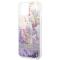 Guess GUESS iPhone 14 Plus Skal Flower Liquid Glitter - Lila