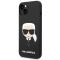 KARL LAGERFELD Karl Lagerfeld iPhone 14 Plus Skal Czarny Silicone Karl`s Head - Svart