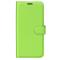 OEM Litchi Flip iPhone 14 Plus Plånboksfodral - Grön