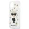 KARL LAGERFELD Karl Lagerfeld Flower Ikonik Karl Skal iPhone 13 mini - Transparent