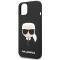 KARL LAGERFELD Karl Lagerfeld iPhone 14 Plus Skal Czarny Silicone Karl`s Head - Svart