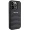 Mercedes AMG iPhone 15 Pro Mobilskal Läder Debossed Lines - Svart