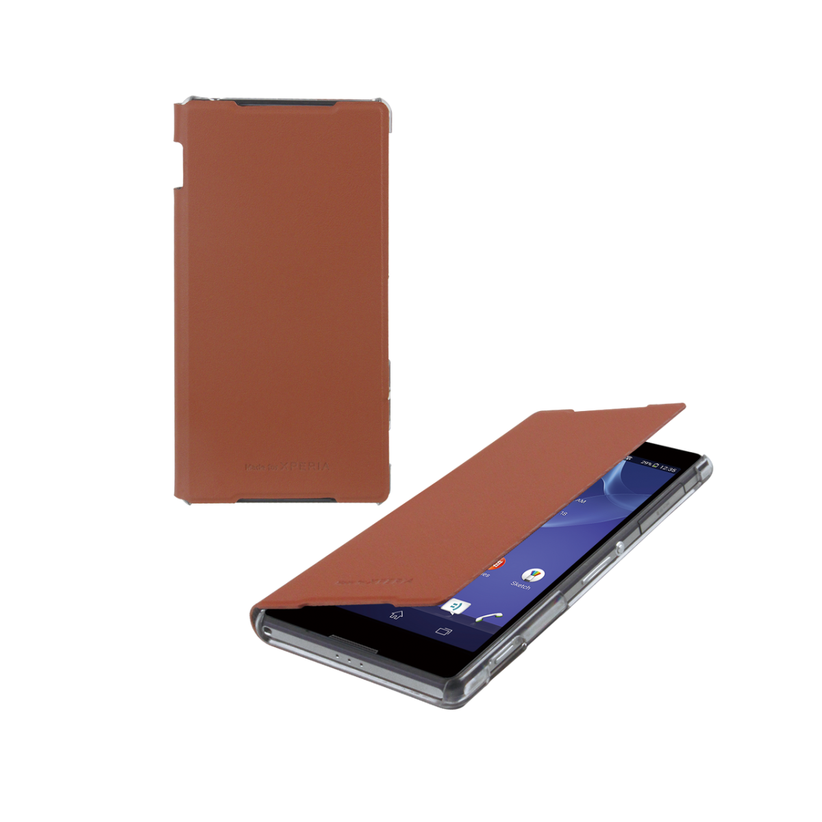 Roxfit Roxfit - Made for Xperia - SlimLine Book flip case till Sony Xperia Z2 (Dark T