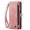UTGATT CASEME iPhone 14 Pro Max Plånboksfodral Äkta Läder Detachable - Rosa