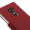 OEM Embossed Plånboksväska till LG G Flex (Röd)
