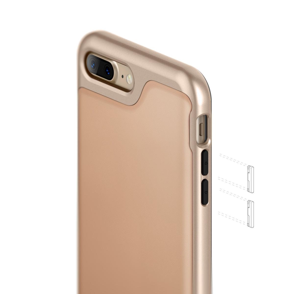 Caseology Caseology Envoy Äkta Läder Skal iPhone 7 Plus - Beige