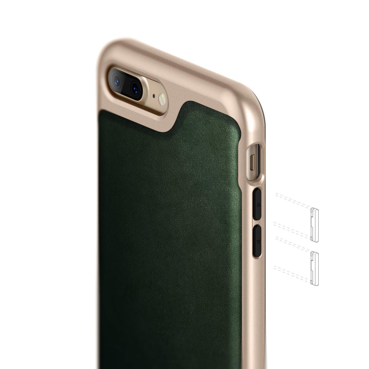 Caseology Caseology Envoy Äkta Läder Skal iPhone 7 Plus - Grön