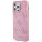 Guess Guess iPhone 15 Pro Max Mobilskal Leather Stamped - Rosa