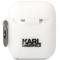 KARL LAGERFELD KARL LAGERFELD AirPods 1/2 Skal Silicone Karl & Choupette - Vit